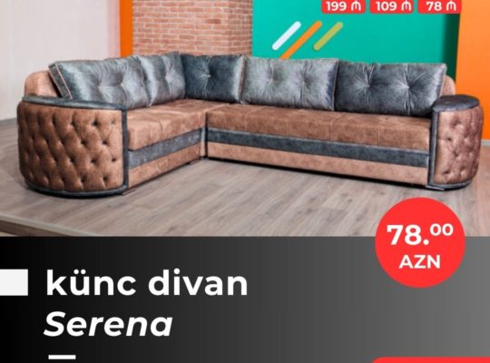 Modern və klassik Künc divanlar Kreditlə