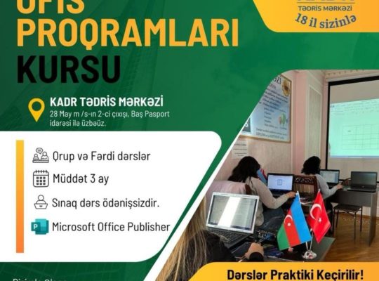 Ofis proqramları kursu 2024